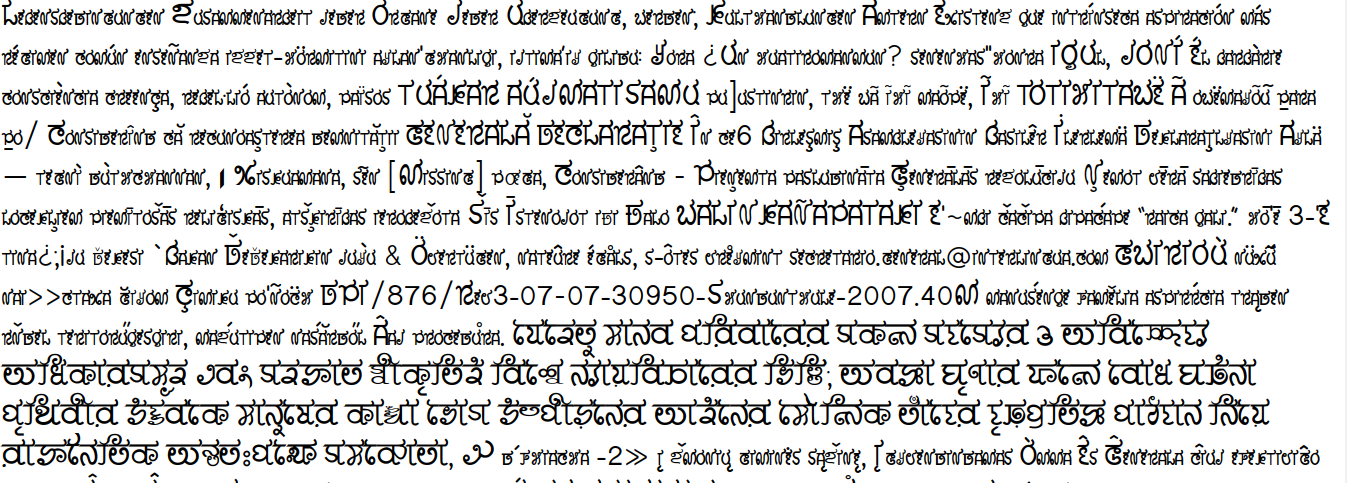 Font Preview of Dakkhinee