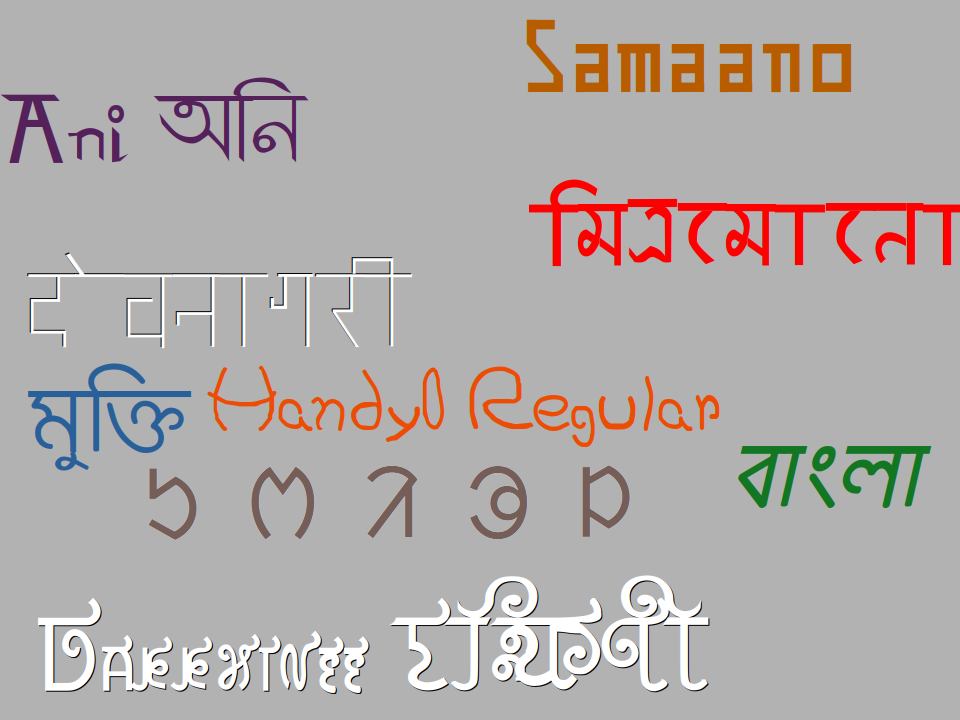 Fonts by Dr Anirban Mitra