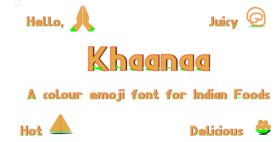 khaanaa font sample